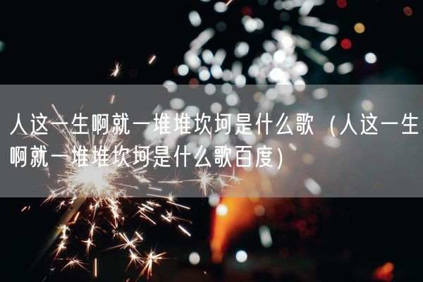 人这一生啊就一堆堆坎坷是什么歌（人这一生啊就一堆堆坎坷是什么歌百度）(图1)