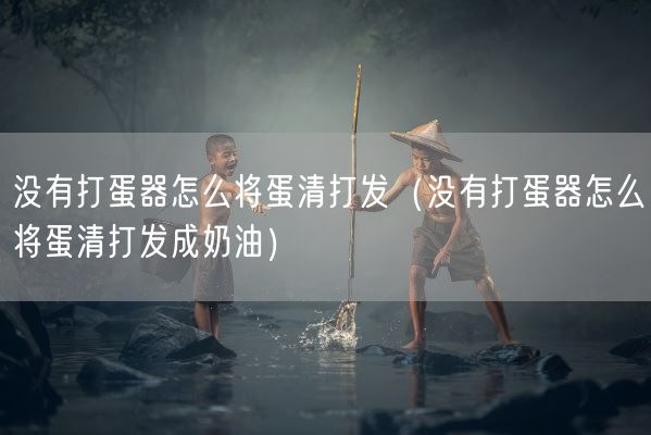没有打蛋器怎么将蛋清打发（没有打蛋器怎么将蛋清打发成奶油）(图1)