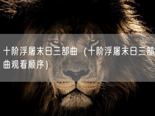 十阶浮屠末日三部曲(十阶浮屠末日三部曲观看顺序)(图1) 十阶浮屠末日三部曲(十阶浮屠末日三部曲观看顺序)(图1)