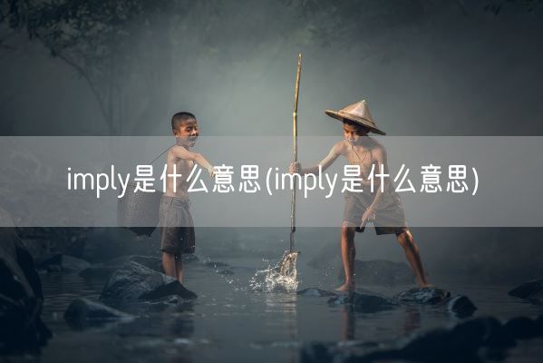 imply是什么意思(imply是什么意思)(图1)