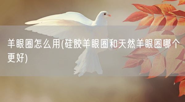 羊眼圈怎么用(硅胶羊眼圈和天然羊眼圈哪个更好)(图1) 羊眼圈怎么用(硅胶羊眼圈和天然羊眼圈哪个更好)(图1)