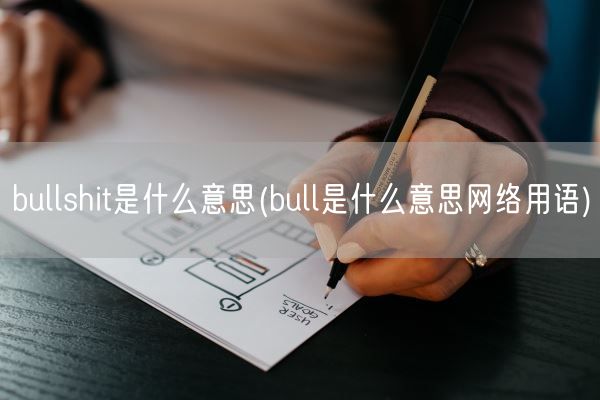 bullshit是什么意思(bull是什么意思网络用语)(图1)