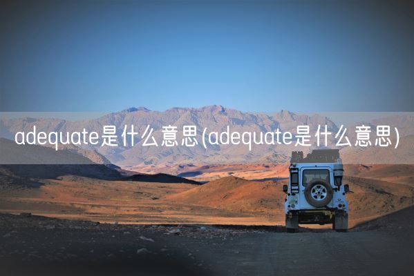 adequate是什么意思(adequate是什么意思)(图1)