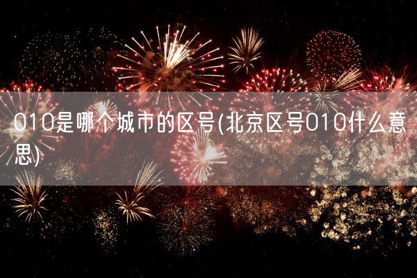 010是哪个城市的区号(北京区号010什么意思)(图1)