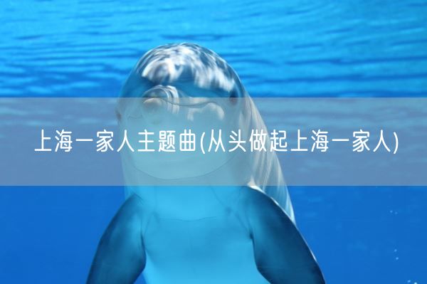 上海一家人主题曲(从头做起上海一家人)(图1)