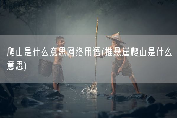 爬山是什么意思网络用语(推悬崖爬山是什么意思)(图1)