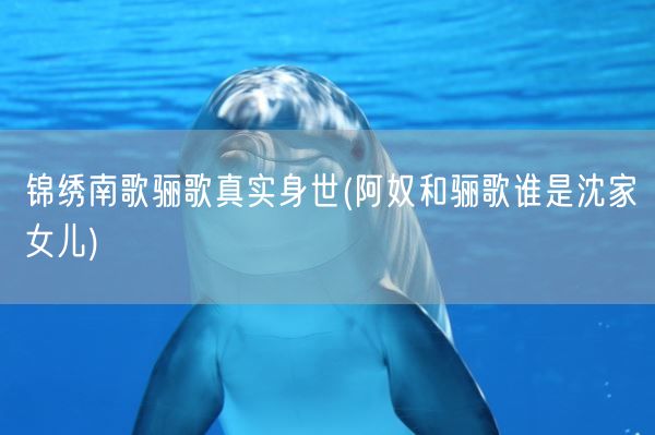 锦绣南歌骊歌真实身世(阿奴和骊歌谁是沈家女儿)(图1)