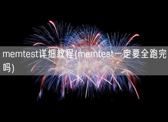 memtest详细教程(memtest一定要全跑完吗)(图1)