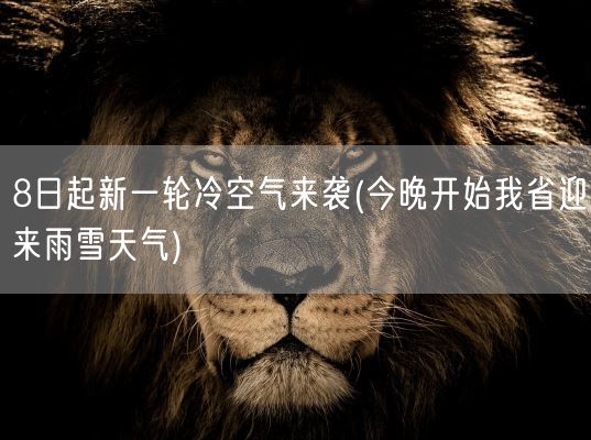 8日起新一轮冷空气来袭(今晚开始我省迎来雨雪天气)(图1)