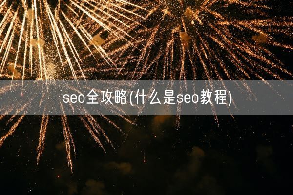 seo全攻略(什么是seo教程)(图1)