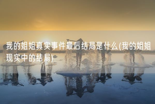 我的姐姐真实事件最后结局是什么(我的姐姐现实中的结局)(图1)