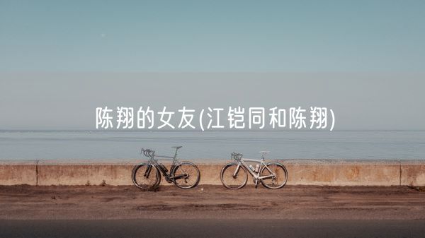 陈翔的女友(江铠同和陈翔)(图1)