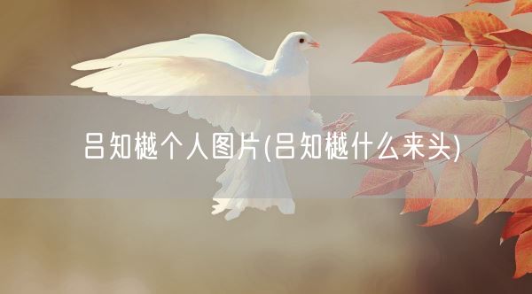 吕知樾个人图片(吕知樾什么来头)(图1)