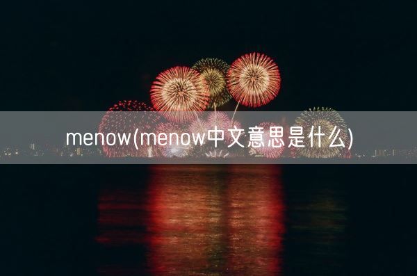 menow(menow中文意思是什么)(图1)
