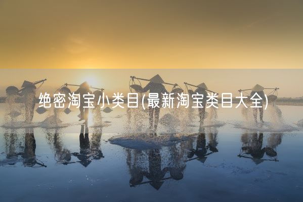 绝密淘宝小类目(最新淘宝类目大全)(图1) 绝密淘宝小类目(最新淘宝类目大全)(图1)