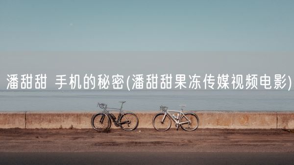 潘甜甜 手机的秘密(潘甜甜果冻传媒视频电影)(图1)