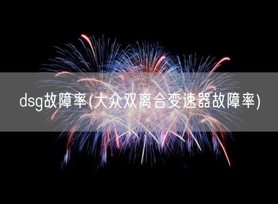 dsg故障率(大众双离合变速器故障率)(图1)