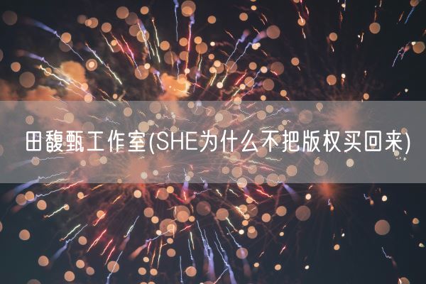 田馥甄工作室(SHE为什么不把版权买回来)(图1)
