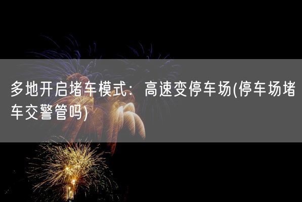 多地开启堵车模式：高速变停车场(停车场堵车交警管吗)(图1)