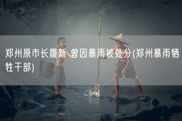 郑州原市长履新 曾因暴雨被处分(郑州暴雨牺牲干部)(图1)