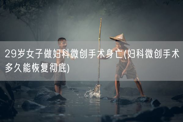 29岁女子做妇科微创手术身亡(妇科微创手术多久能恢复彻底)(图1) 29岁女子做妇科微创手术身亡(妇科微创手术多久能恢复彻底)(图1)