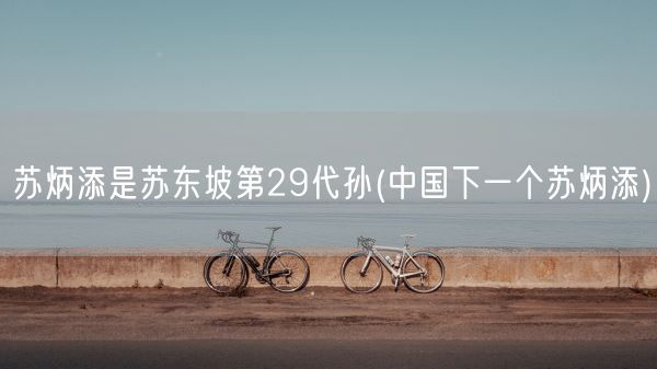 苏炳添是苏东坡第29代孙(中国下一个苏炳添)(图1)