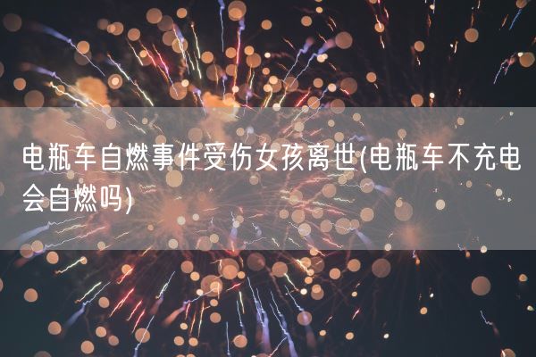 电瓶车自燃事件受伤女孩离世(电瓶车不充电会自燃吗)(图1) 电瓶车自燃事件受伤女孩离世(电瓶车不充电会自燃吗)(图1)