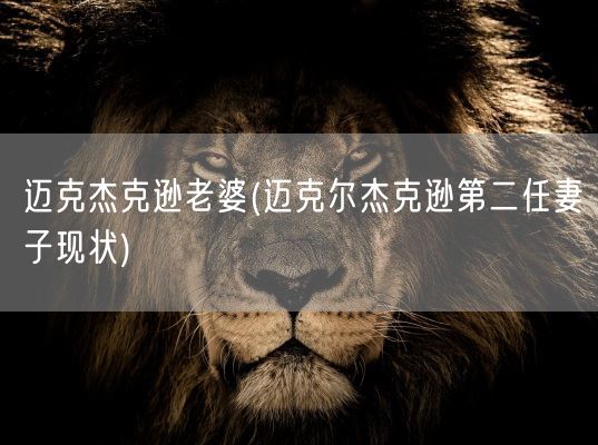 迈克杰克逊老婆(迈克尔杰克逊第二任妻子现状)(图1)