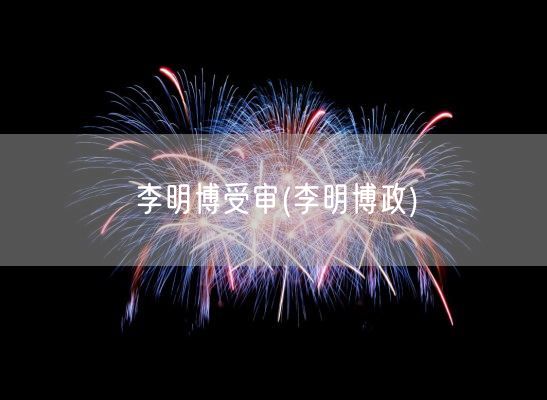 李明博受审(李明博政)(图1) 李明博受审(李明博政)(图1)