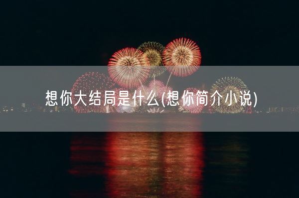 想你大结局是什么(想你简介小说)(图1)