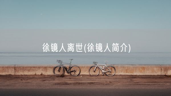 徐镜人离世(徐镜人简介)(图1)