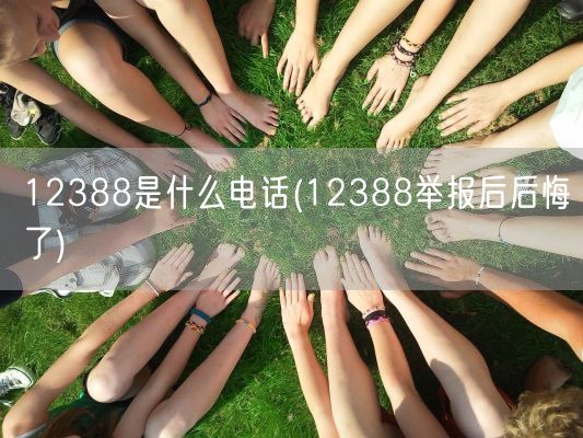 12388是什么电话(12388举报后后悔了)(图1)