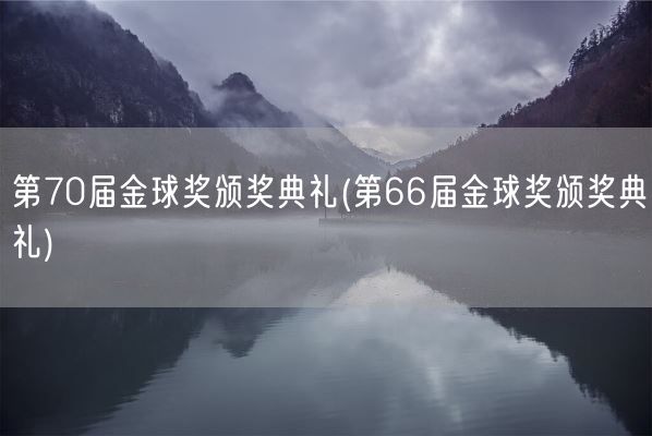 第70届金球奖颁奖典礼(第66届金球奖颁奖典礼)(图1)