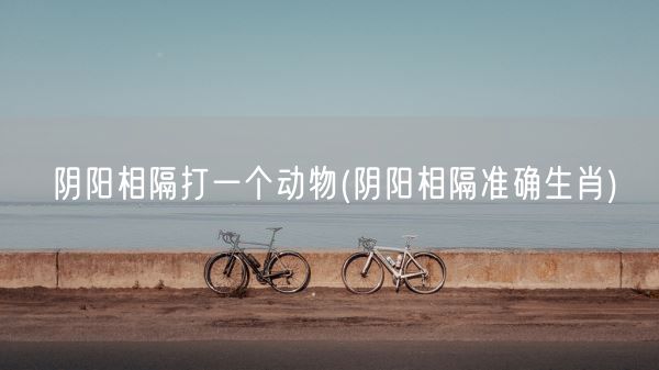 阴阳相隔打一个动物(阴阳相隔准确生肖)(图1)