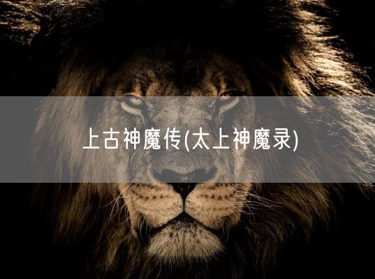 上古神魔传(太上神魔录)(图1)