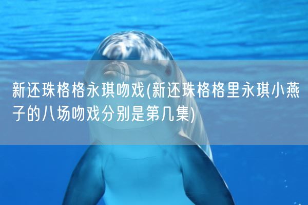 新还珠格格永琪吻戏(新还珠格格里永琪小燕子的八场吻戏分别是第几集)(图1)