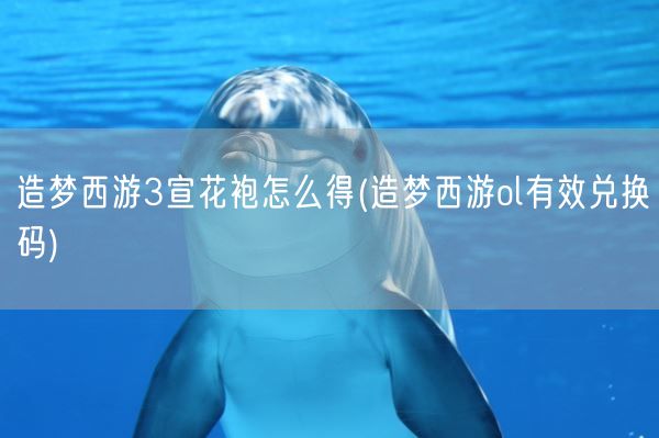 造梦西游3宣花袍怎么得(造梦西游ol有效兑换码)(图1)