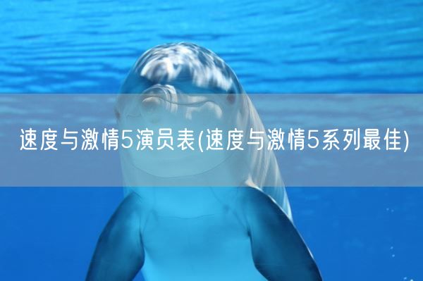 速度与**5演员表(速度与**5系列最佳)(图1) 速度与**5演员表(速度与**5系列最佳)(图1)