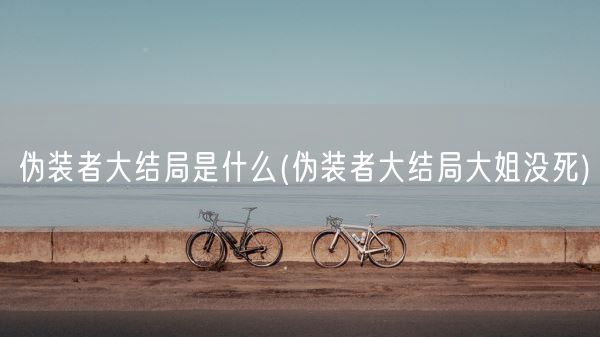 伪装者大结局是什么(伪装者大结局大姐没死)(图1)