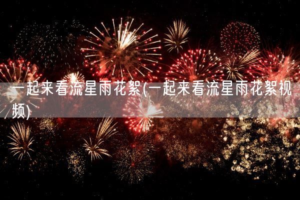 一起来看流星雨花絮(一起来看流星雨花絮视频)(图1)