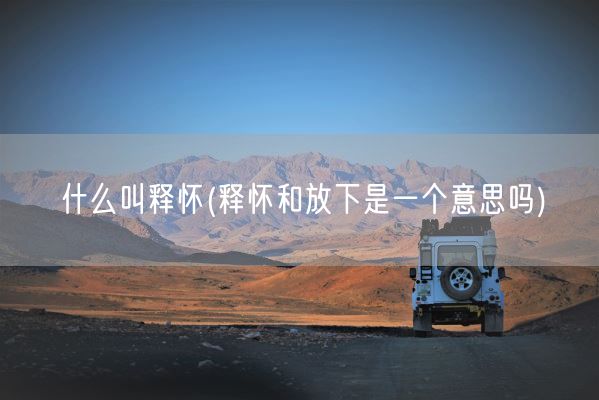 什么叫释怀(释怀和放下是一个意思吗)(图1)