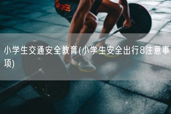 小学生交通安全教育(小学生安全出行8注意事项)(图1)