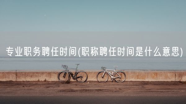 专业职务聘任时间(职称聘任时间是什么意思)(图1)