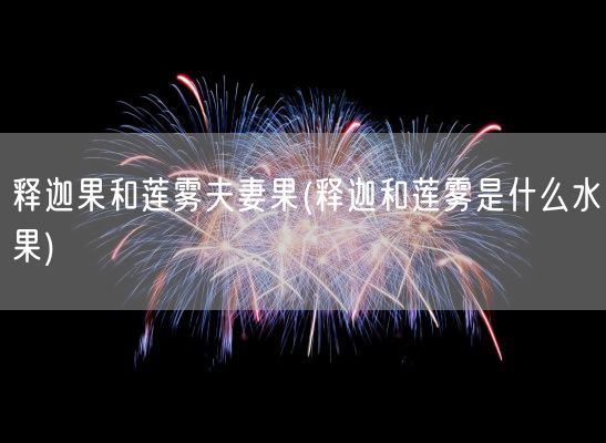 释迦果和莲雾夫妻果(释迦和莲雾是什么水果)(图1) 释迦果和莲雾夫妻果(释迦和莲雾是什么水果)(图1)