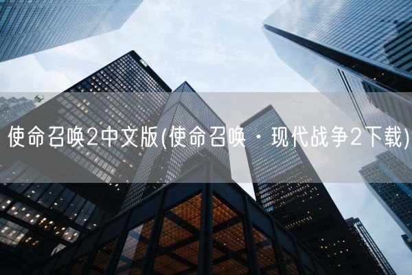 使命召唤2中文版(使命召唤·现代战争2下载)(图1) 使命召唤2中文版(使命召唤·现代战争2下载)(图1)