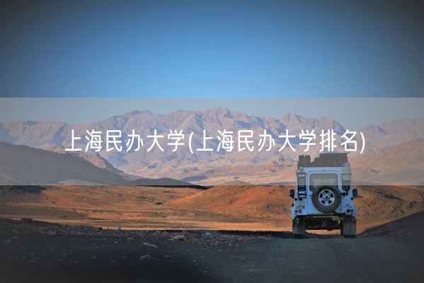 上海民办大学(上海民办大学排名)(图1)