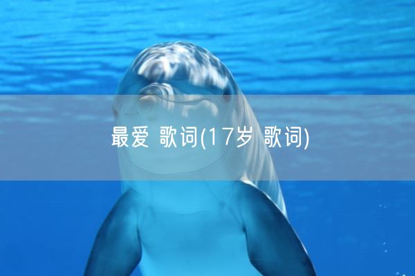 最爱 歌词(17岁 歌词)(图1) 最爱 歌词(17岁 歌词)(图1)