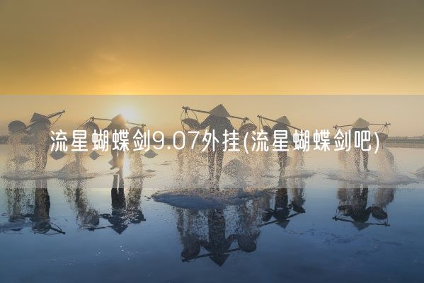 流星蝴蝶剑9.07外挂(流星蝴蝶剑吧)(图1) 流星蝴蝶剑9.07外挂(流星蝴蝶剑吧)(图1)