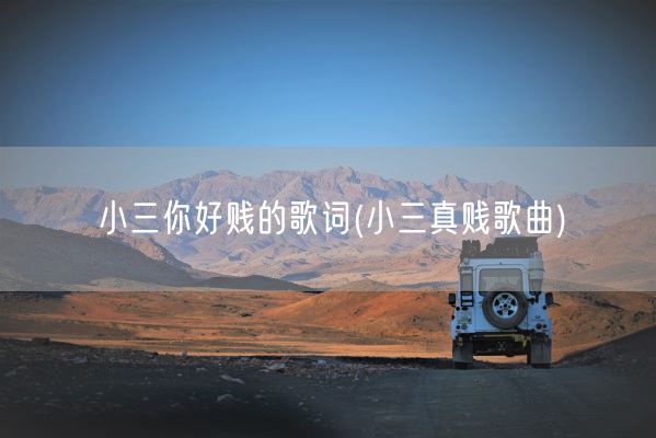 小三你好贱的歌词(小三真贱歌曲)(图1)