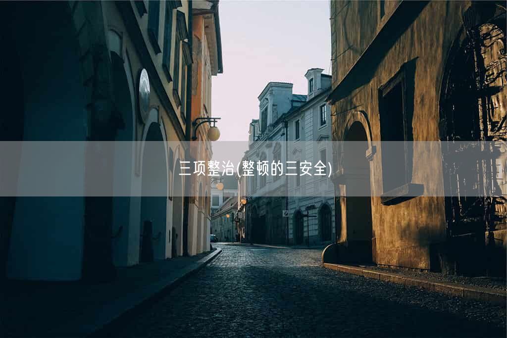 三项整治(整顿的三安全)(图1)